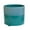 Jade, variant on Misco Ceramic Two Tone Footed Planter, 5.5 Inch in Height Planter and 6 Inch in Diameter, Jade Ceramic Pot for Plants and Flowers with Integrated Feet, Indoor and Outdoor Use…