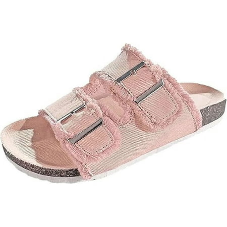 

FAIAI 2024 New Shoes Women Comfortable Sandals Ladies Slip-on Wedge Sandals Sports Beach Walk Shoes Summer Fashion Denim Casual Sandalias-40