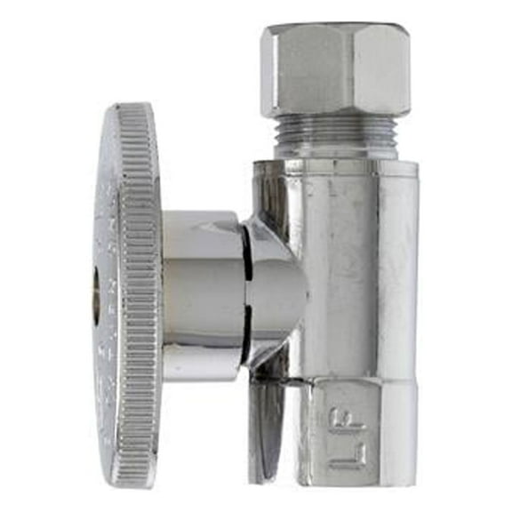 Master Plumber MP2055PCLF Straight Supply Stop Valve, Chrome, 3/8 x 3/8-In. - Quantity 6