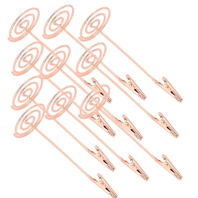 Clip para notas Bling Bling 10 unidades Portatarjetas elegante Acero al carbono