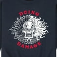 thumbnail image 3 of Disney Villains - Doing Damage Cruella - Men's Crew Neck Fleece Pullover, 3 of 5
