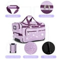 thumbnail image 6 of Fegat Dance Bag with Garment Rack,23"Glitter Bright Rolling Dance Duffel Bag Lightweight Competition Bag Costume Suitcase for Dancers Performer Artist, Shine Glitter Purple, 6 of 12