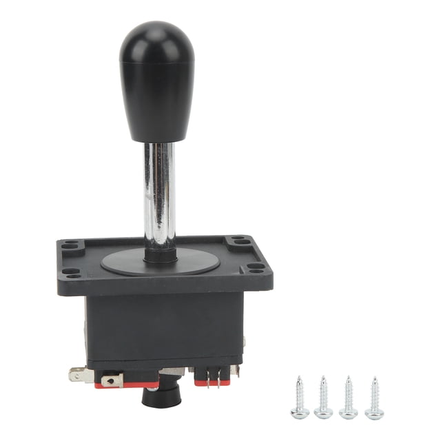 Joystick Arcade con cabeza esférica ovalada negra, clásico, para máquina de juegos
