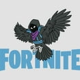 thumbnail image 2 of Women's Fortnite Raven Logo Racerback Tank Top White Heather X Large, 2 of 4