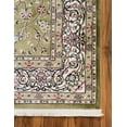thumbnail image 5 of Unique Loom Leeds Narenj Rug Green/Beige 5' 1" x 8' Rectangle Floral Traditional Perfect For Living Room Bed Room Dining Room Office, 5 of 6