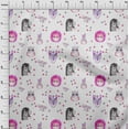 thumbnail image 4 of oneOone Cotton Poplin Purple Fabric Animals Dress Material Fabric Print Fabric By The Yard 56 Inch Wide, 4 of 6