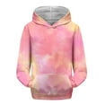 thumbnail image 6 of Mercatoo Teen Girls Tie Dye Cute Hoodies Cotton Fleece Warm Pullover Sweatshirts Tween Kids Long Sleeve Hoodie with Pockets, 6 of 7