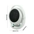 thumbnail image 3 of Hvmvliv Small Heater Energy Saving Small Fast Heating Heater, LCD Display, Tilt Shut-Off, Adjustable 0-90 Degree Heat Distribution, Sleek White ABS Design for Winter White, 3 of 9