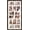 Brown, variant on 5.6x10 Polaroid collage frame for Polaroid 2x3 Mini Instant Prints Photo with 3 Openings, Mini Picture Frames Wall Display with Polished Plexiglas Balck