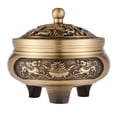 thumbnail image 3 of Soporte de incienso chino tradicional Sunnimix Decoración Artesanía de metal Horno Bobina de latón, 3 of 8