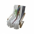 thumbnail image 3 of Bird Print Soft Flannel Fleece Throw Blanket, Tropical Macaw Parrot on an Exotic Palm Leaves and Hibiscus Branch Summer Art, Cozy Plush for Indoor and Outdoor Use, 50" x 70", Multicolor, by Ambesonne, 3 of 5