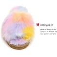 thumbnail image 3 of Minnetonka Children's Lyla Faux Fur Slippers for Girls, 13- Pink Unicorn, 3 of 6