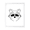 White Frame, variant on Designs ByLITA Racoon Outlined version, 11 x 14 Wall Print Animals (Unframed) | Family Presents | Bedroom | Stylish Kindergarten Decor