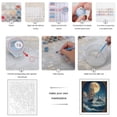 thumbnail image 3 of Paint By Numbers Kit for Adults Beginner - Moonlit Sailing Ship Lighthouse Waves DIY Canvas Painting Kits for Adults, Frameless Paint By Number for Adults for Home Wall Decor 16x20 Inch, 3 of 7