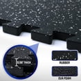 thumbnail image 4 of .&#Thick Sq Ft Rubber Top Exercise Equipment Mats High Density EVA Foam Mats with Rubber Top Interlocking Gym Flooring for Home Gym Protective Workout Mat /G, 4 of 9