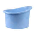 thumbnail image 2 of Cubo de baño para bebés, Accesorios de baño para bañera para bebés, Bañera cómoda y Engrosada, Cubo para bañera para bebés para niños recién Nacidos, azul claro, 2 of 7