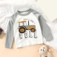 thumbnail image 2 of WUANDIXFA Toddler Boys Shirts Baby Cars Print Long Sleeve Crewneck Tee Children Kids Clothes Graphic Tees Boys Long Sleeve Shirts,Grey,3-4 Years, 2 of 9
