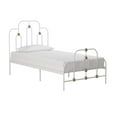 thumbnail image 3 of Novogratz Boutique Olivia Metal Bed, Twin Size Frame, White and Gold, 3 of 17