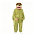 thumbnail image 4 of ZHANGDER Silly Big Mouth Monster Onesie, Cozy Plush Homewear with Shoes, 2 Years-2XL, 4 of 6