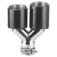 thumbnail image 1 of Car Tail Throat,2.5in Exhaust Tip Tail Inlet Outlet Tip Exhaust Tip Dependable Performance, 1 of 8