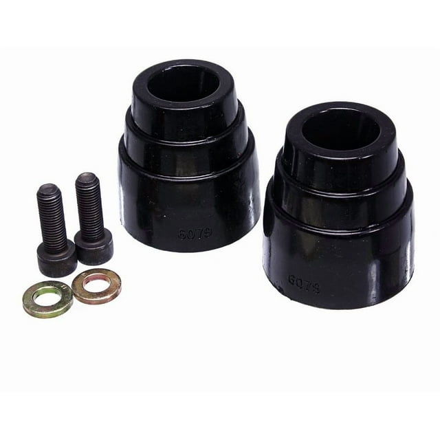 Energy Suspension Bump Stop 8.9104G Black; Polyurethane; Set Of 2