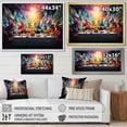 thumbnail image 4 of Designart "Wondering Portrait of Goat in Yellow and Blue Meadow II" Animals Wall Art - Modern Farmhouse Yellow Goat Entryway Wall Art Print, 4 of 4