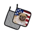 thumbnail image 2 of Caroline's Treasures Fawn Pug Patriotic Pair of Pot Holders, 2 of 3
