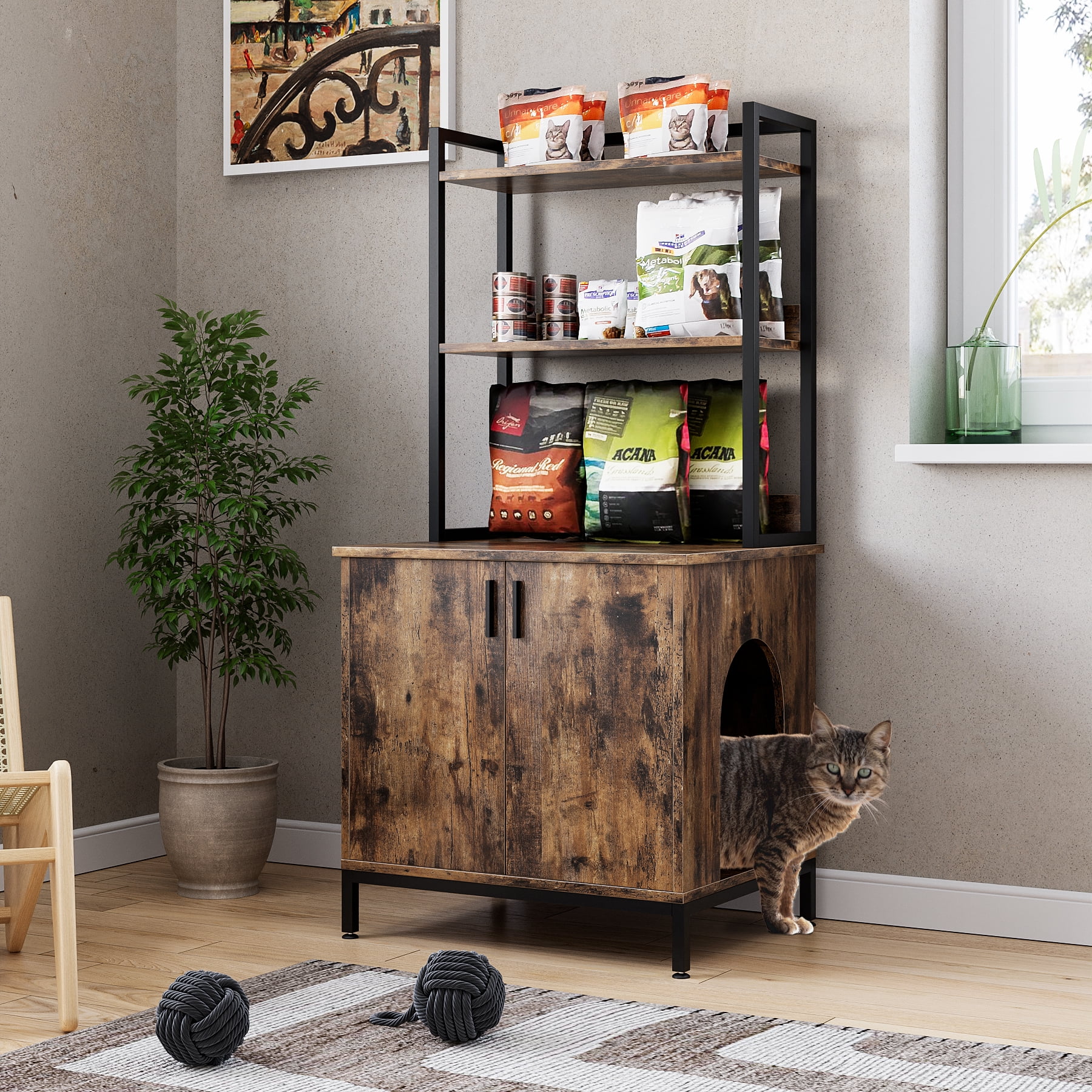 Litter Box Enclosure Cat Litter Box Furniture Hidden Large Wood Cat litter-box-enclosure-cat-litter-box-furniture-hidden-large-wood-cat