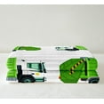 thumbnail image 3 of Garbage Truck Blanket Boys Cartoon car Theme Throw Blanket for Kids Girls Child Grey and White Stripes Fleece Blanket for Bed Sofa Couch Travel Soft and Lightweight Twin 60"x80", 3 of 6