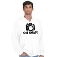 thumbnail image 5 of Oh Snap Shot Photography Photographer Zip Up Hoodie Men's Women's Brisco Brands M, 5 of 6