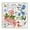 Chicory Dogrose Herbal Diagram, variant on Stupell Industries Strawberry & Florals Uses Plants & Flowers Painting Black Floater Framed Canvas Art Print Wall Art, 18 x 18