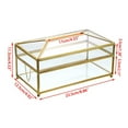 thumbnail image 2 of Rectangular Clear Glass Paper Tissue Box Decorative Glass Napkin Storage Box Facial Tissue Holder for Dresser Bathroom Bedroom Home Decor Office Bar Restaurant, 2 of 7