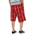 thumbnail image 2 of Ma Croix Mens PLAID SHORTS Cargo Pants Casual Comfort Fit S-5XL, 2 of 4