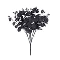 thumbnail image 2 of PATLOLLAV Black Eucalyptus Stems with 20 Branches,Black Eucalyptuss Handle Bouquet,17.7 Inch Artificial Flower Bouquet for Vase Halloween Wedding Table Centerpiece Decor, 2 of 5