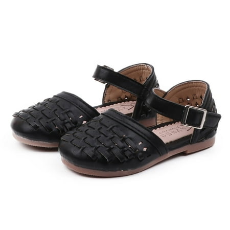 

〖Roliyen〗Girls Sandals Girls Sandals Infant Kids Baby Summer Beach Weaved Casuanl Princess Shoes