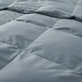thumbnail image 3 of Peace Nest 360 Thread Count All Season White Goose Down Fiber and Feather Comforter, King, Dark Gray, Cal King, 3 of 6