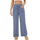 thumbnail image 4 of Amzcrzy Pantalones Mujer A Rayas Informales Cintura Alta Cordón Elástico Tipo Bóxer Cómodos Holgados Anchos Con Bolsillos Tallas S-2XL Azul, 4 of 8