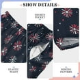 thumbnail image 6 of FORMRS Kids Pajama Pants with Pockets Size 6-8Y Boys Lounge Sleep Bottoms, Red Fireworks Pattern, 6 of 8