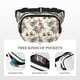 thumbnail image 5 of Fotbe Flying Butterflies-1 Cangurera Cuadrada con Estampado de Doble Capa, Bolsa de Cintura Ajustable Mini para Hombres y Mujeres, 5 of 9
