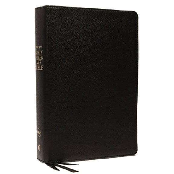 NKJV, Spirit-Filled Life Bible, Third Edition, Genuine Leather, Black, Red Letter Edition, Comfort Print, Comfort Print: Kingdom Equipping Through the (Hardcover)