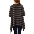 thumbnail image 3 of Women's Casual Charcoal Printed Shrug, 3 of 4