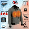 thumbnail image 2 of NexGen Heat Men's 'Hooligan' Heated Hoodie XS, 2 of 8