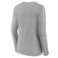 thumbnail image 3 of Women's Gray Cleveland Guardians Fastball Long Sleeve V-Neck T-Shirt, 3 of 3