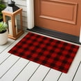 thumbnail image 5 of Christmas Farmhouse Washable Area Rug 2 x 3 ft Classical Red Black Buffalo Plaid, Soft Non Slip Rugs Stain Repellent Indoor Felt Carpet for Living Dining Room Bedroom Home Office, 5 of 9