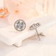 thumbnail image 1 of ATHENA Joyería Mujeres Pendientes Plata Stud Original 925 Diamante Perla Moissanite M026, 1 of 4