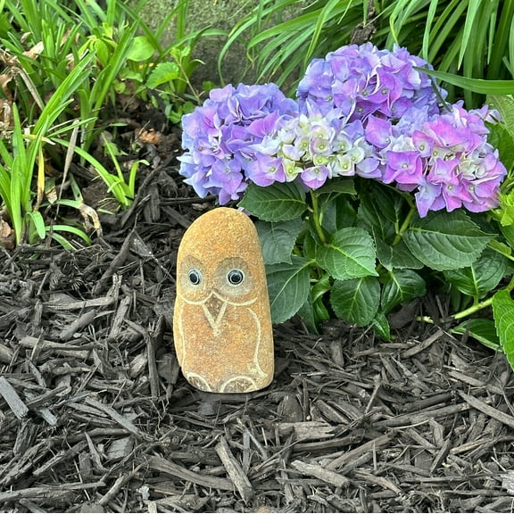 Stone Age Creations Bird 6 in Owl Garden Statues