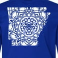 thumbnail image 4 of Inktastic Arkansas Silhouette Mandala Long Sleeve Youth T-Shirt, 4 of 5