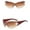 SS-Coffee, variant on Glasses AURORADY Sunglasses for Women Slimming Sunglasses Internet Famous Trendy Styles Sun, B