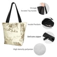 thumbnail image 4 of Pofeuu American Monuments Print Women Fashion Shoulder Handbags Top Handle Satchel Bags Tote Shoulder Shopping Bag Stylish Canvas Tote Bag, 4 of 6