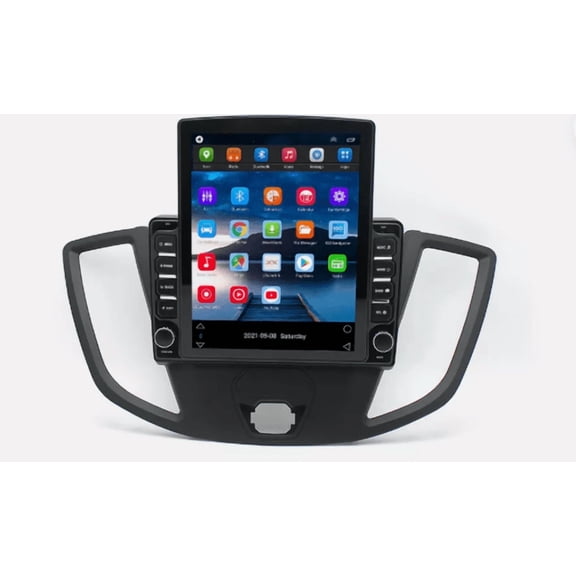 Zcargel 9.7 Inch Android 14 Car Stereo, Compatible for Ford Transit Custom 2013-2019, GPS Radio, Wireless CarPlay Android Auto, Bluetooth WiFi SWC, Split Screen Mirror Link, 4 64G Multimedia Player